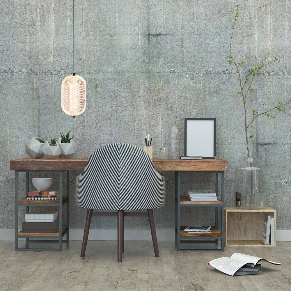 Pendant lamp Geripu black with amber glass Steinhauer 8712746173772