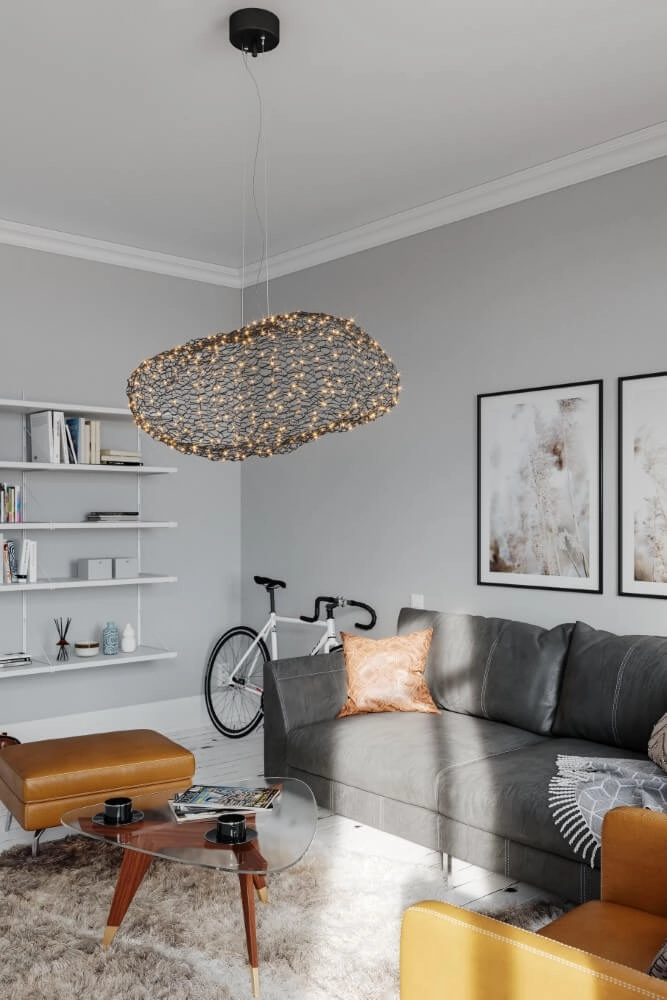 Hanging lamp Hayden matt black 50cm By Rydéns 7391741012616