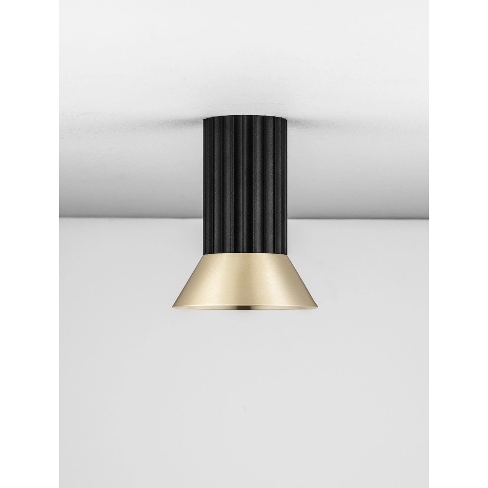 Ceiling spotlight Luvia black with gold Lyora 5212017475497