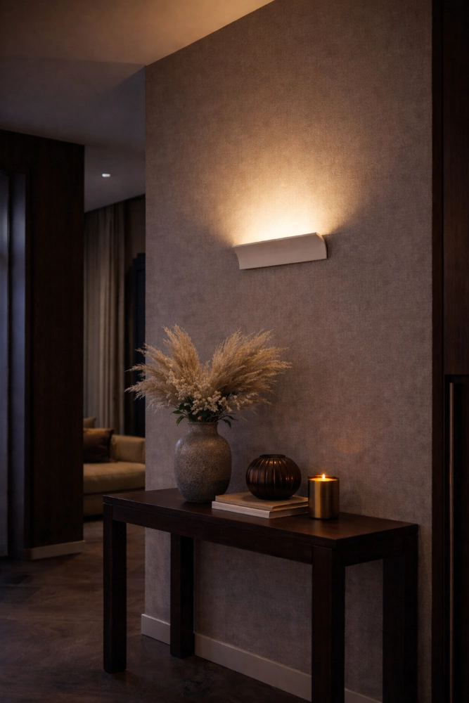 Indirect wall lamp Malibu Up - champagne Artdelight 8720701104112