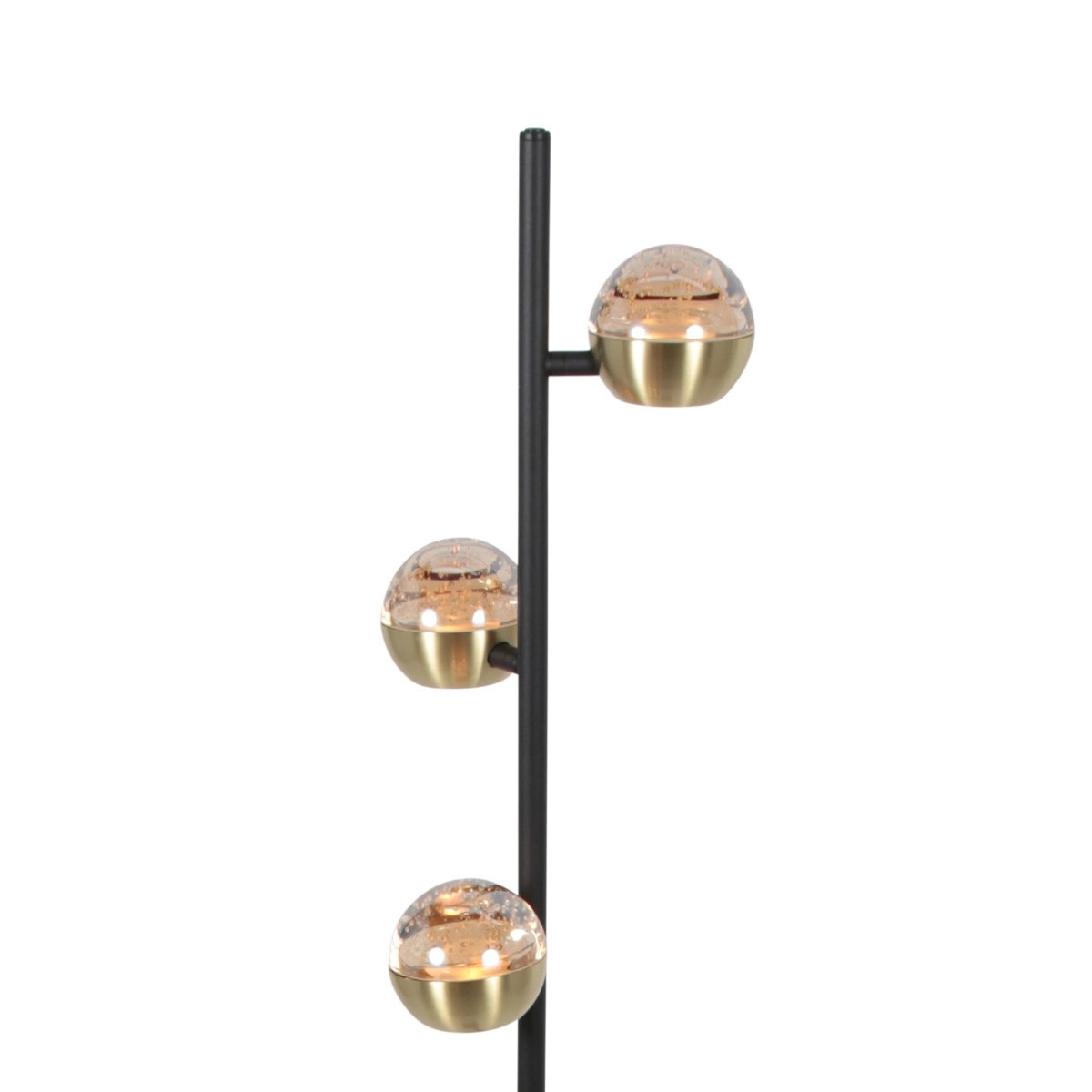 Led floor lamp Belluno 3-light brass - glass Steinhauer 8712746183979