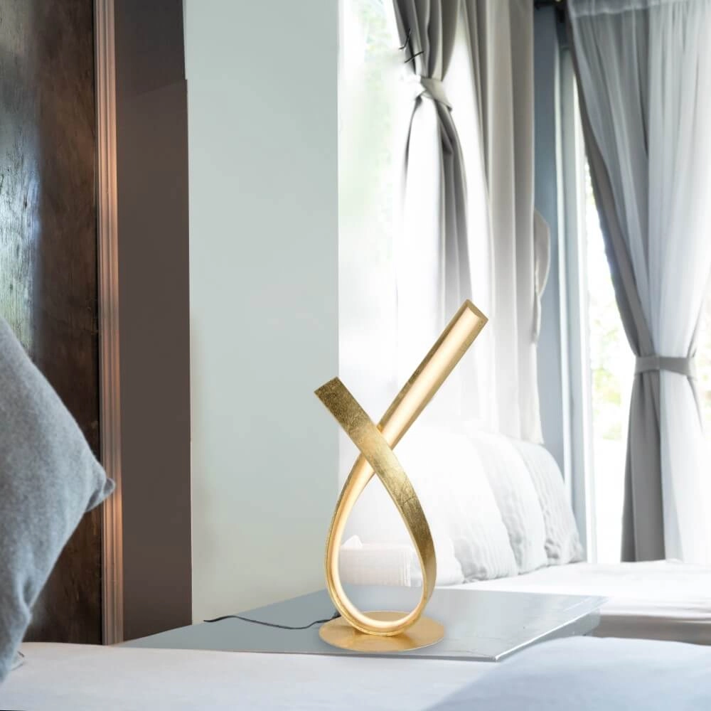 Table lamp Linda curl gold Paul Neuhaus 4012248304761