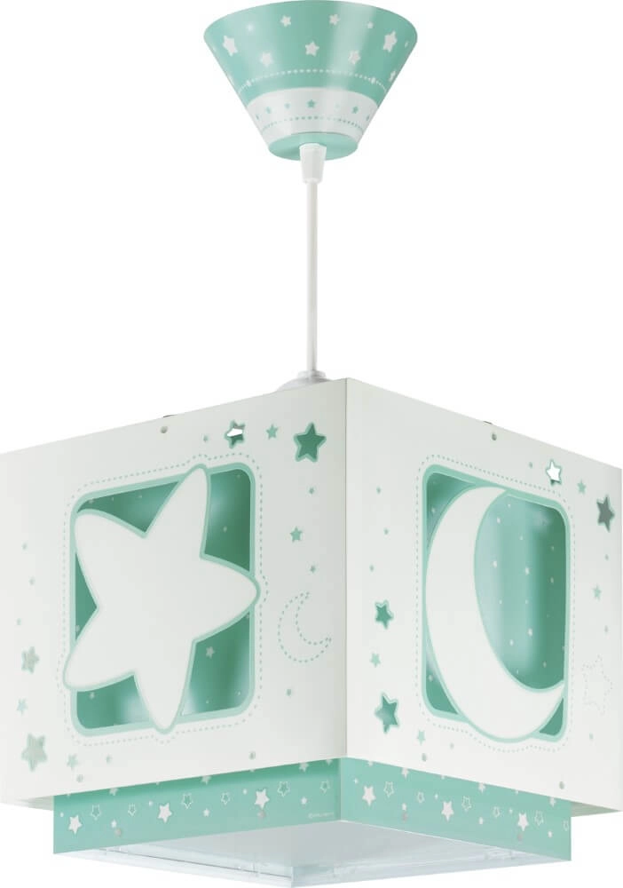 Children's room pendant lamp Moonlight turquoise