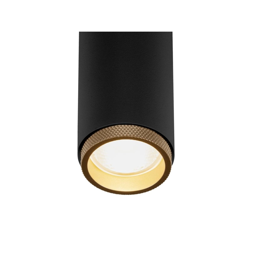 Surface-mounted spot Grip! M black with gold 3000K SLV 4024163304658