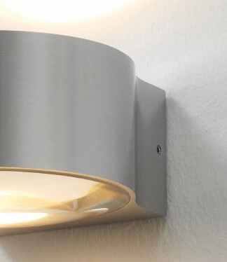 Design wall spot Hudson 11cm - Stainless steel Artdelight 8719831733705