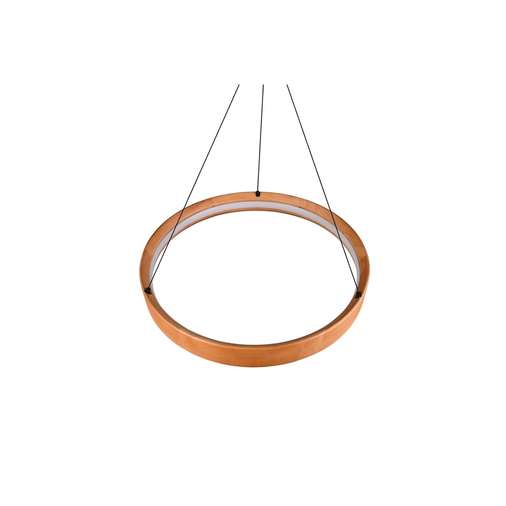 Design pendant lamp Lynwood wood Ø 50cm Trio 4017807662269