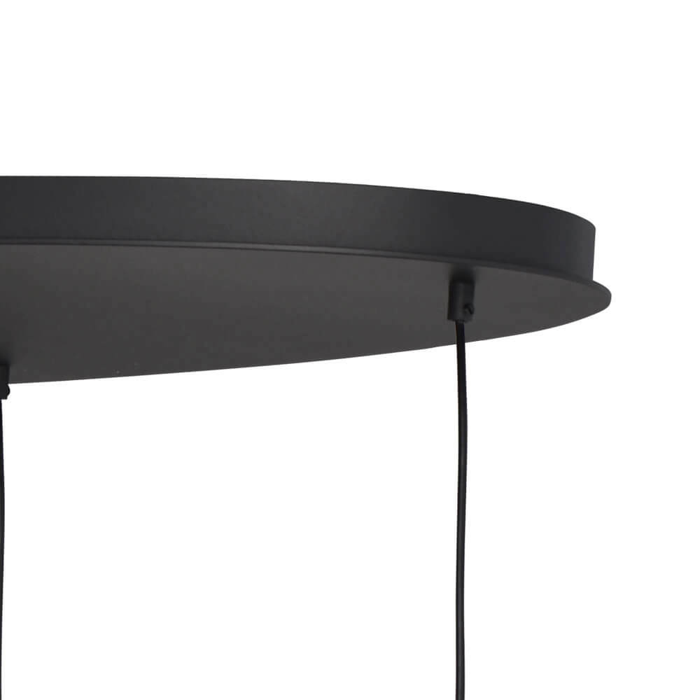 Hanging lamp Lava Oval 6x smoke glass Ø 24cm Masterlight 8718121290171