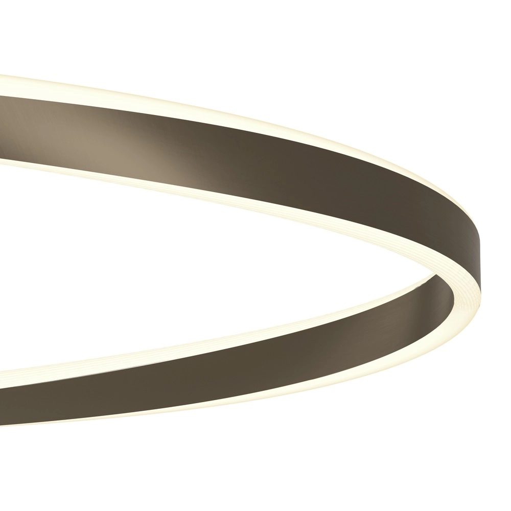 Design pendant lamp Camerota dark bronze oval