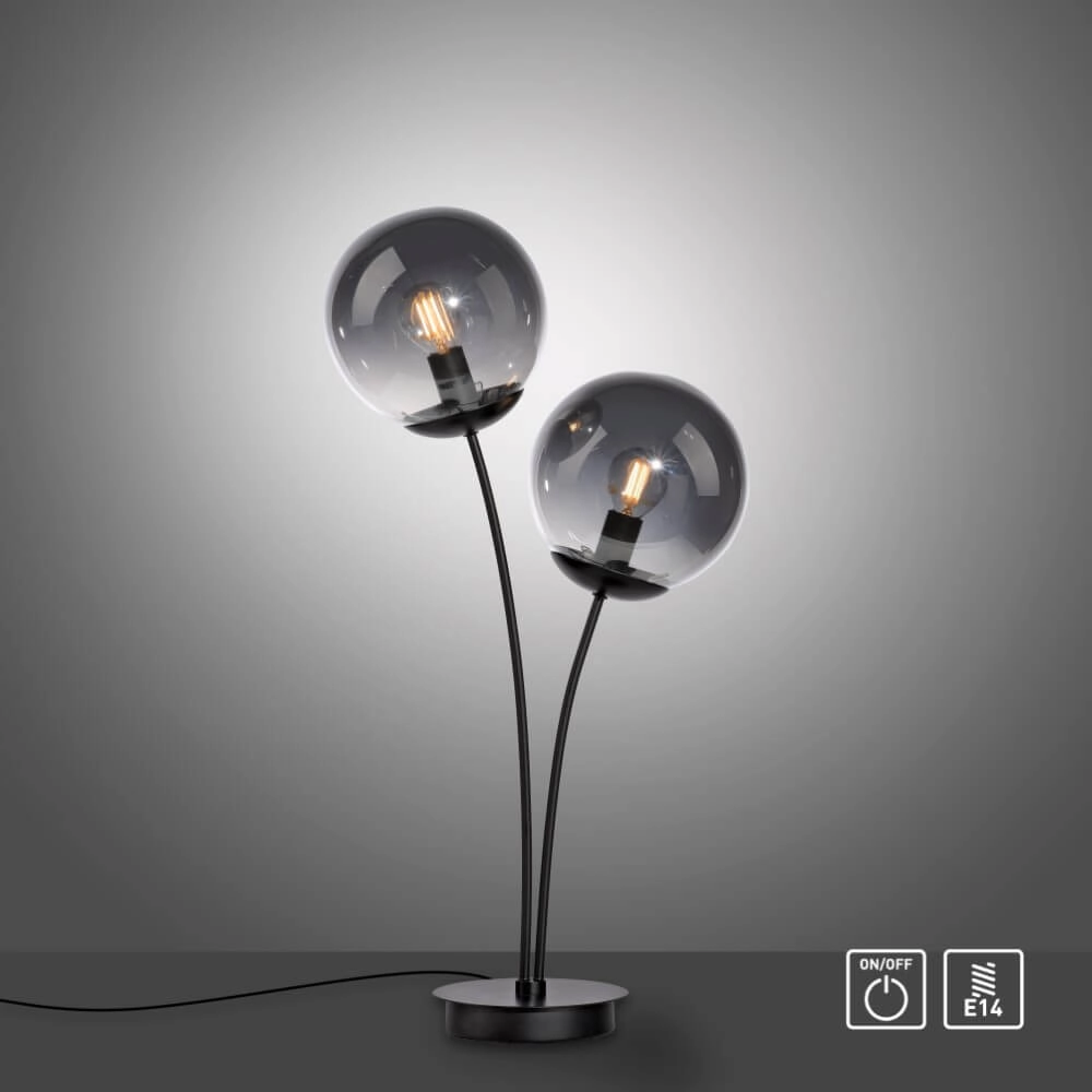 Table lamp Big Widow black Just Light 4043689988401