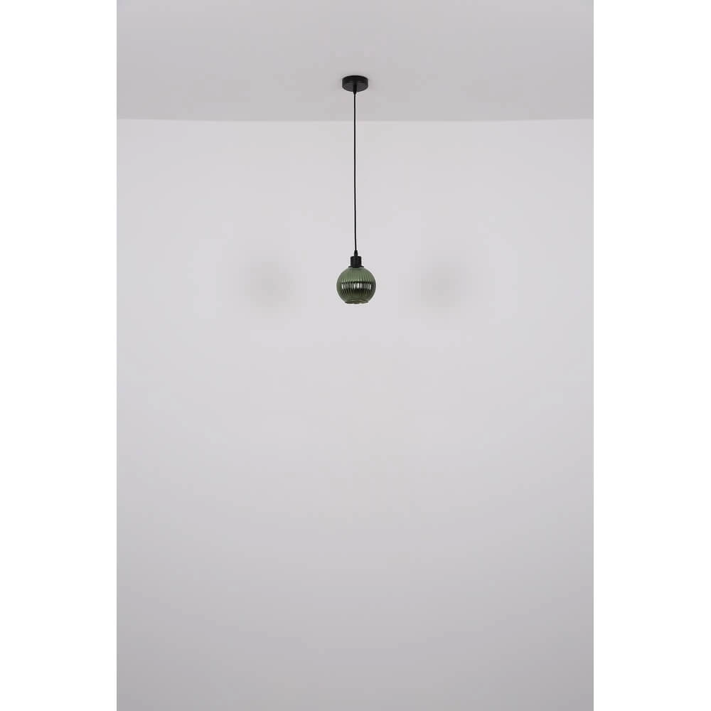 Pendant lamp Zumba green glass Ø 15cm Globo 9007371458813