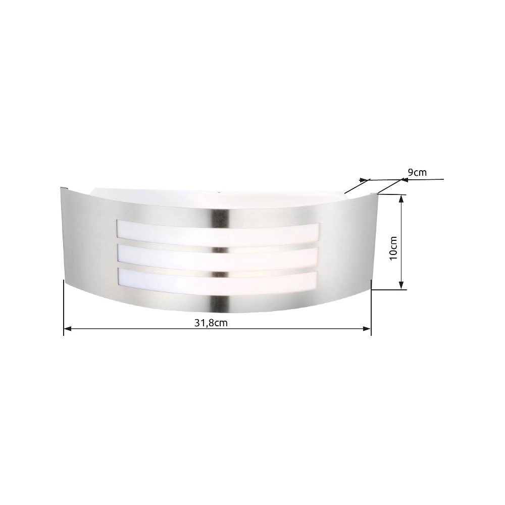 Wall lamp Cornus silver grey Globo 9007371210428