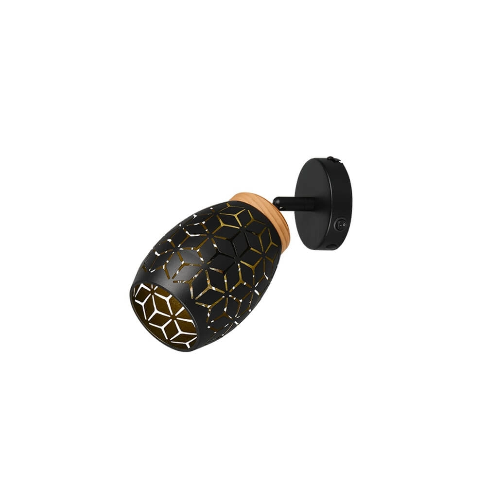 Surface-mounted spot Bidar black Trio 4017807640649