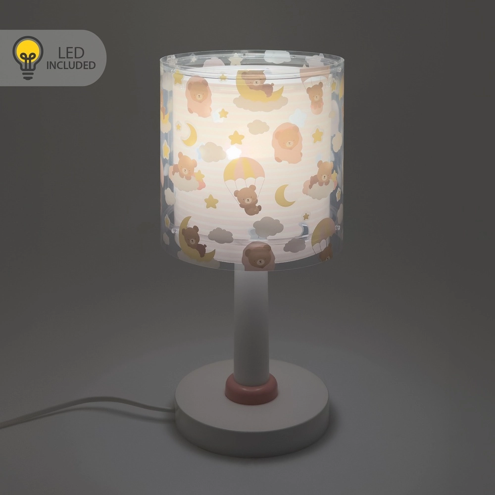 Children's room table lamp Baby Teddy pink Dalber 8420406415710
