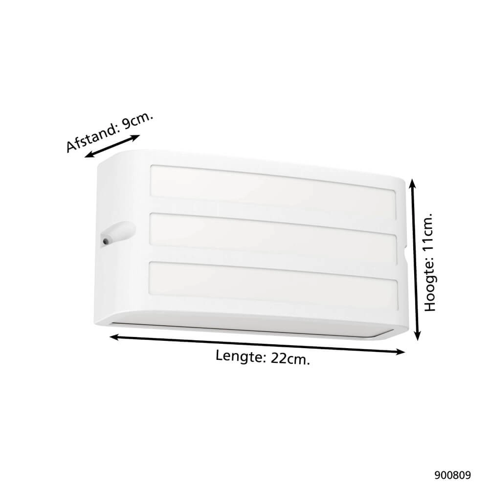 Modern outdoor lamp Camarda White - with LED Eglo 9008606261918