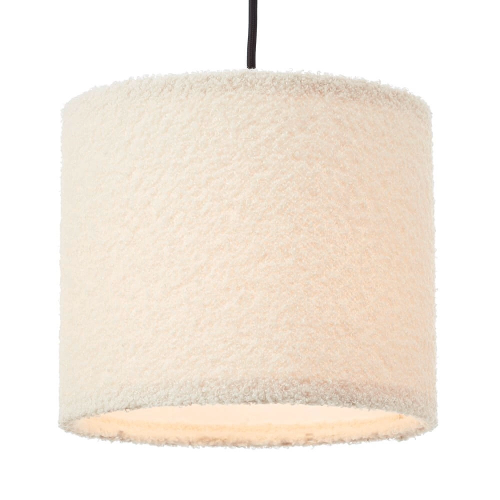 Cream pendant lamp Teddy 3-light Brilliant 4004353447273