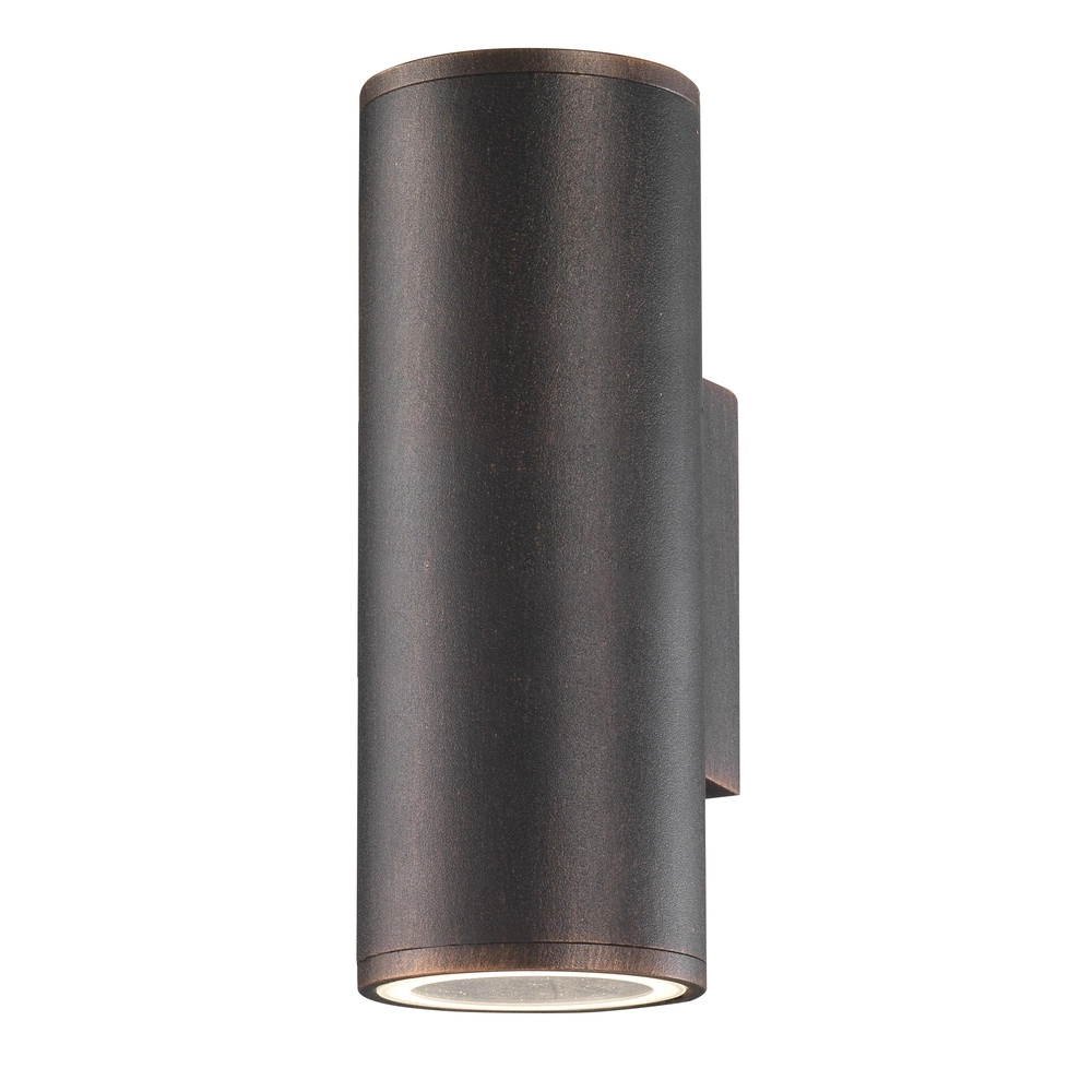 Wall spotlight Nodus Up and down antique brown