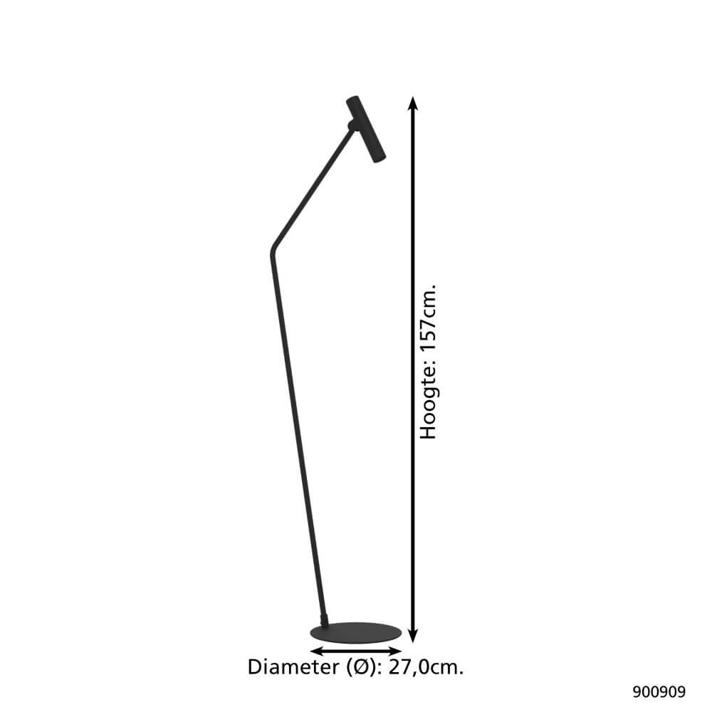 Slim floor lamp Almudaina LED Eglo 9008606274130