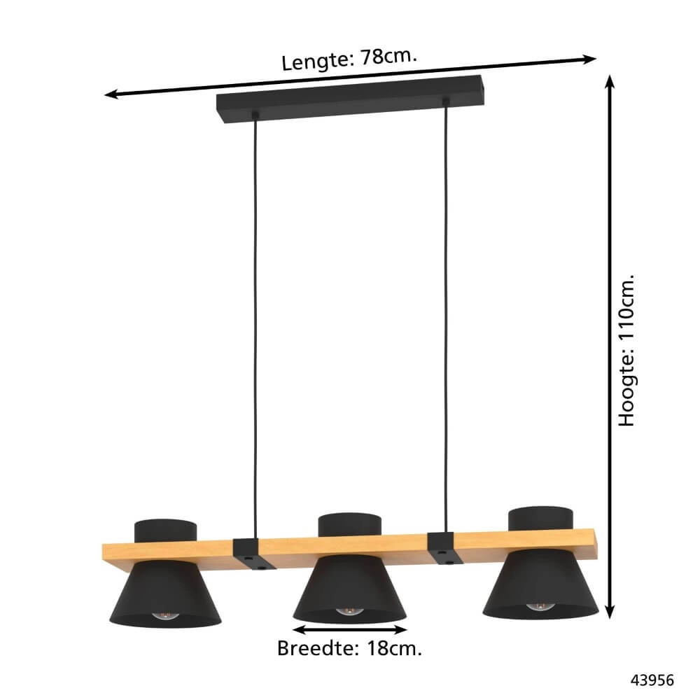 Country Pendant Lamp Maccles Eglo 9002759439569
