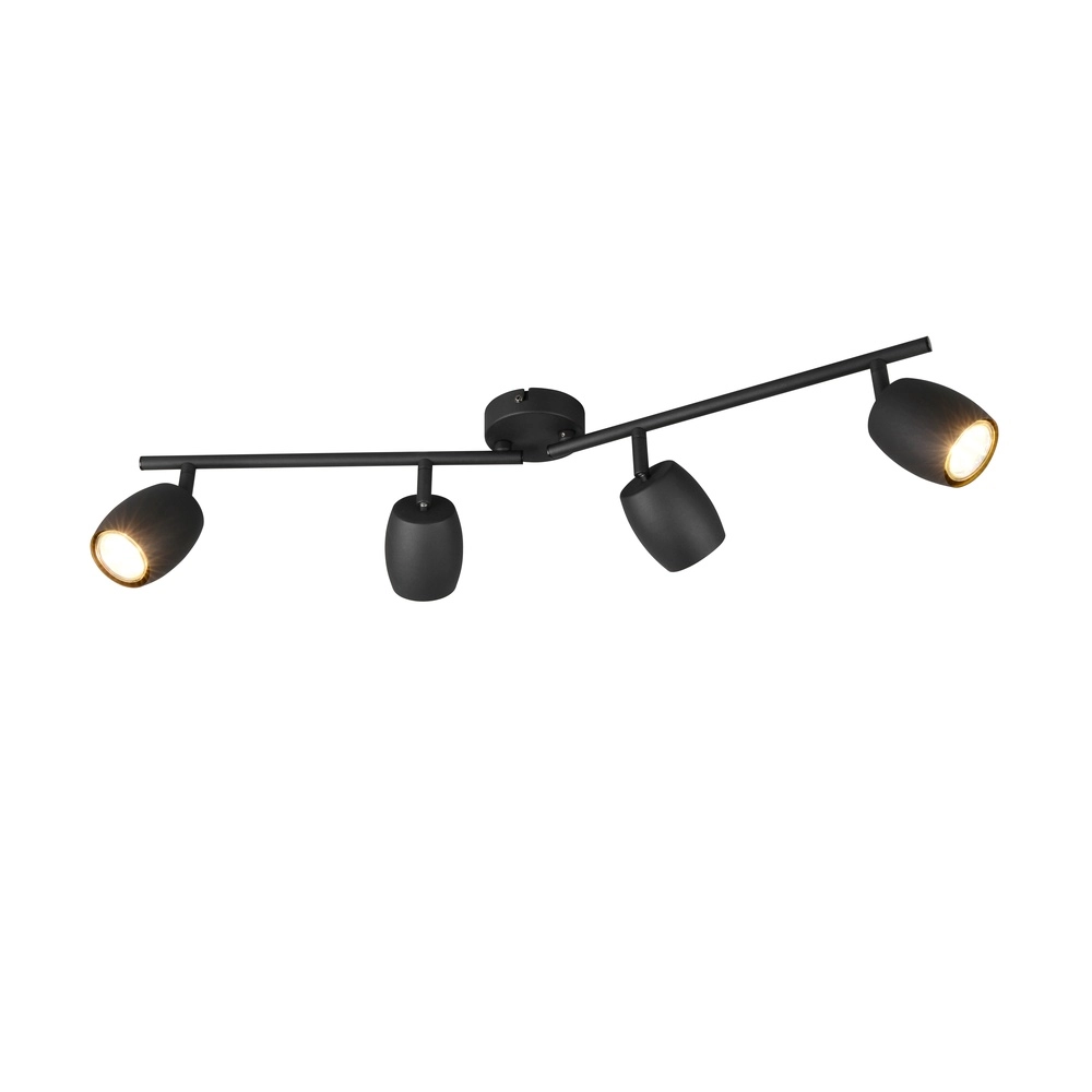 Ceiling lamp Nancy 4-light black Trio 4017807657005