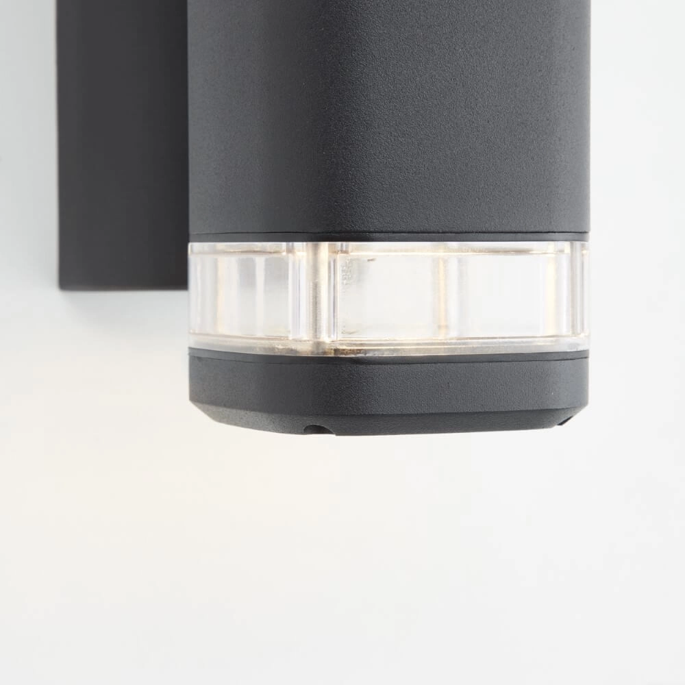 Wall lamp Jandy 2-light black Brilliant 4004353346972