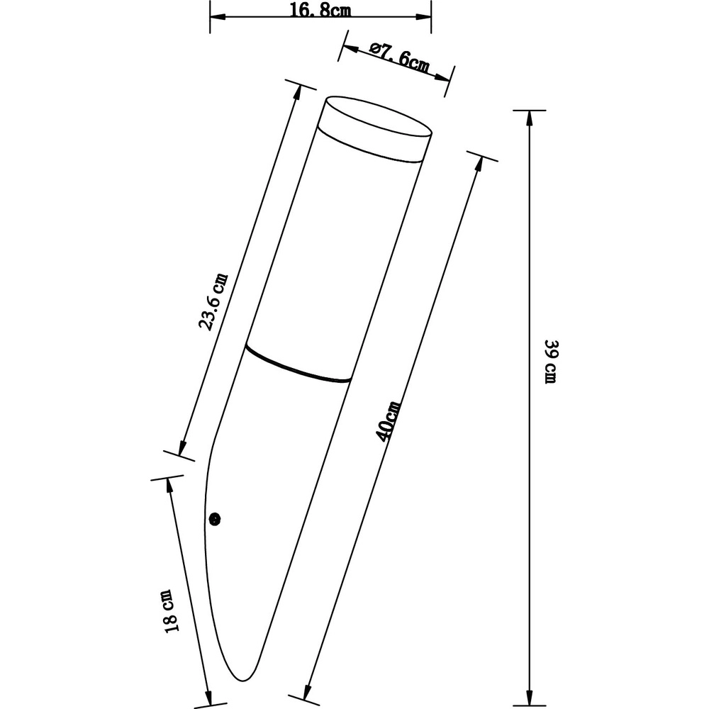 Outdoor lamp Boston Led Stainless steel Globo 9007371288328