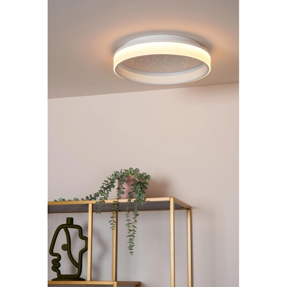 Design ceiling light Estreja Ø 40cm white Lucide 5411212712813