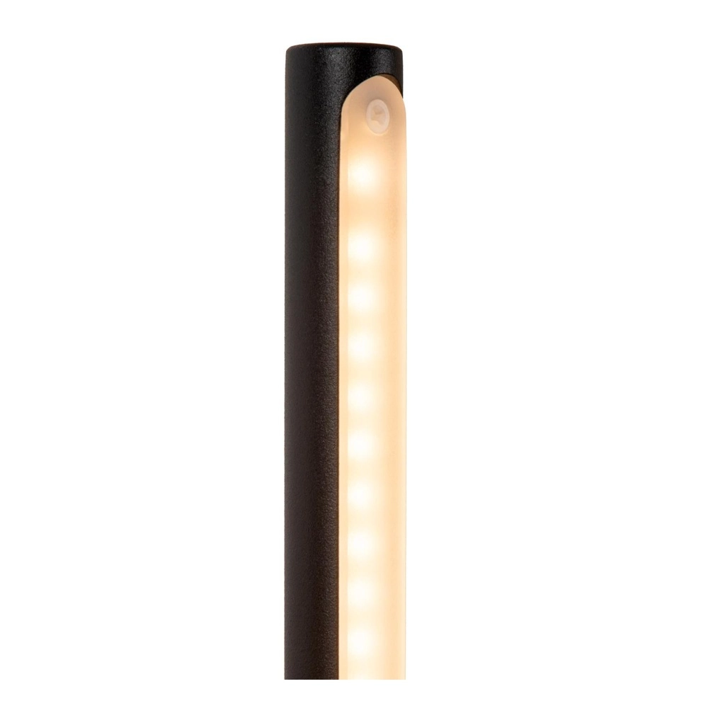 Design wall lamp Finan with USB charging point black Lucide 5411212680013