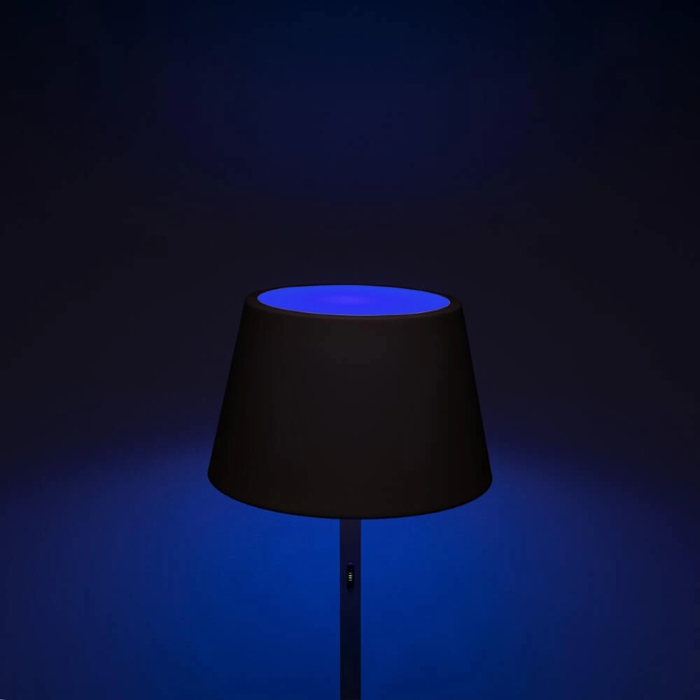 Rechargeable outdoor table lamp Pomezia black KonstSmide 7318307824759