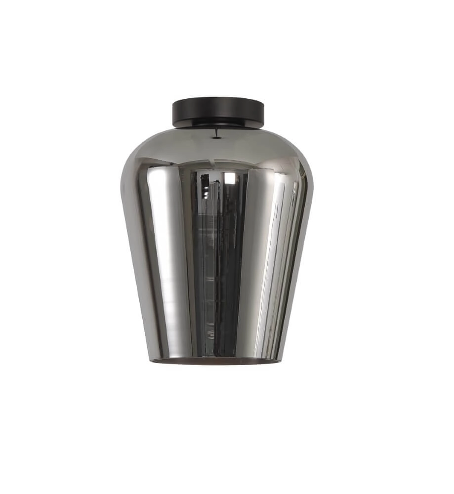 Ceiling light Tombo titanium glass Ø 23cm Artdelight 8719831737734