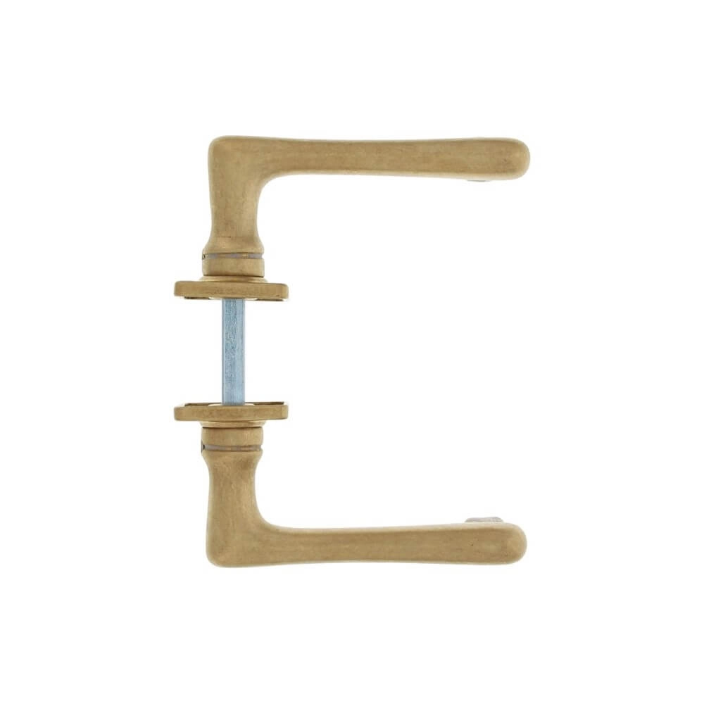 Door handle Trento brass tumbled Intersteel 8714186485828
