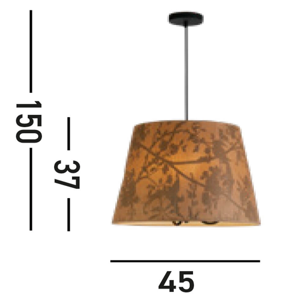 Country Pendant Lamp Isla Ø 45cm Searchlight 5053423273389