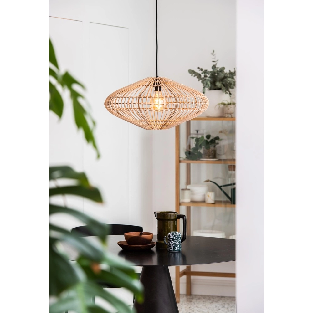Rattan pendant lamp Magali Ø 56cm Lucide 5411212031433