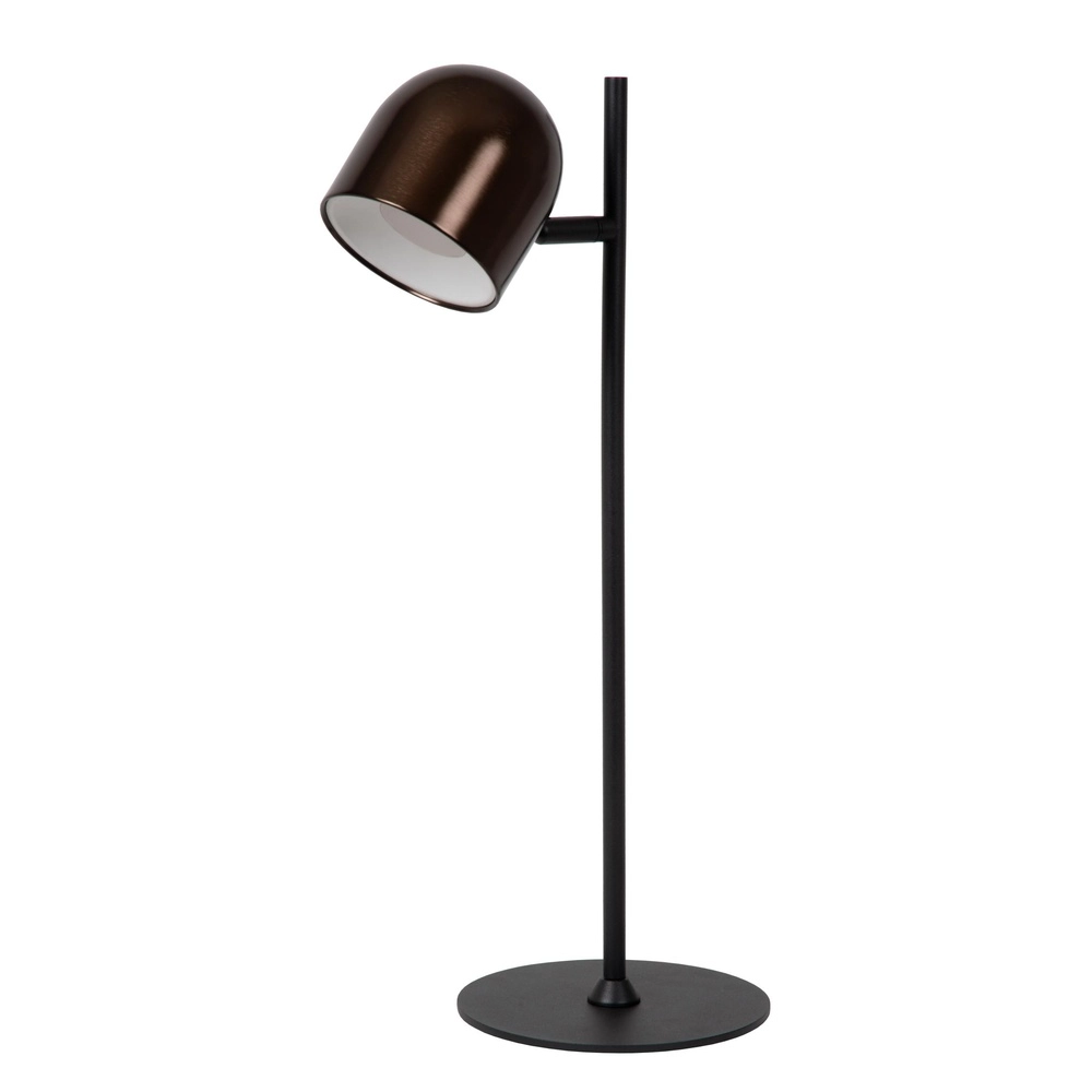 Rechargeable table lamp Skanska Rech coffee brown