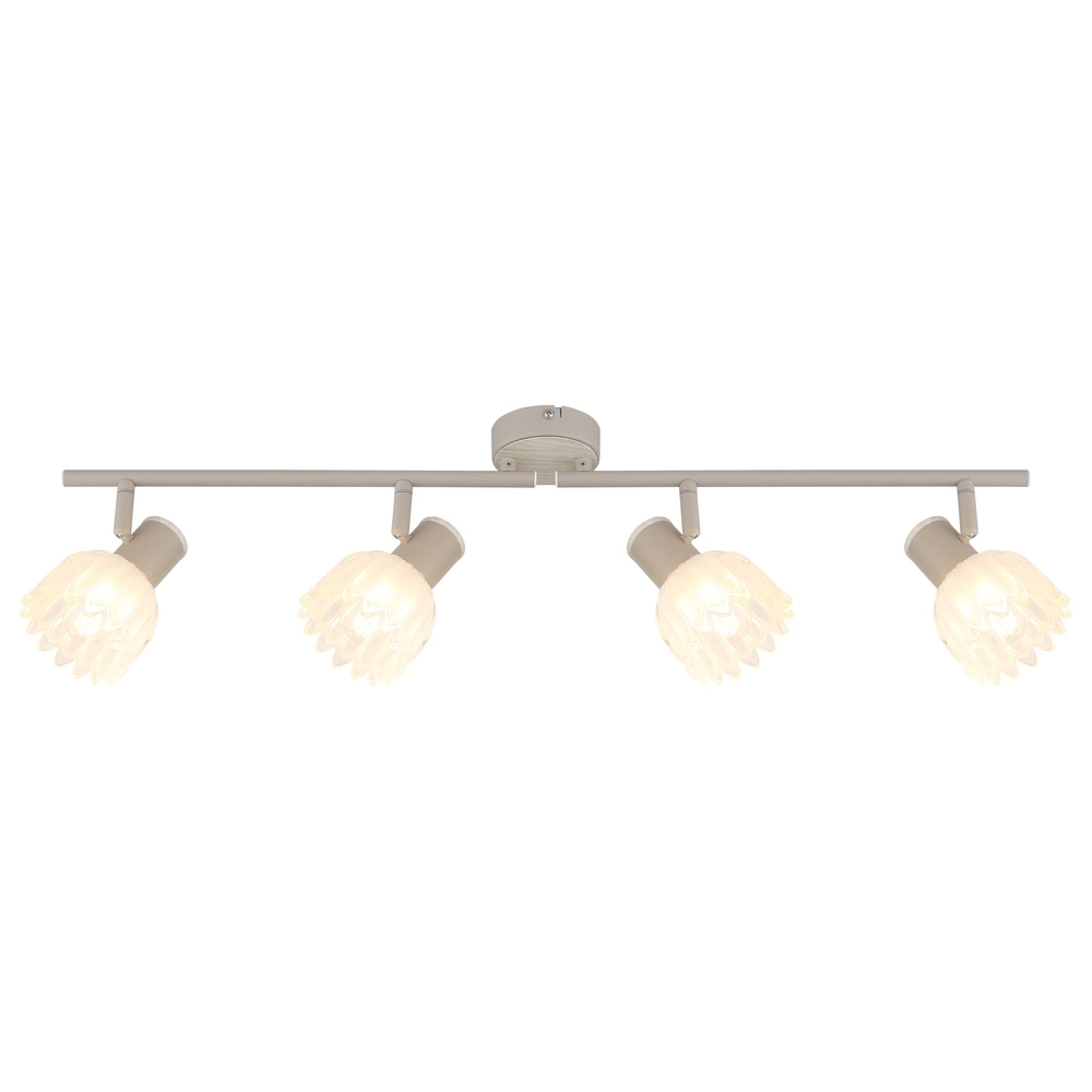 4-light ceiling spotlight Planta sand brown Globo 9007371575930