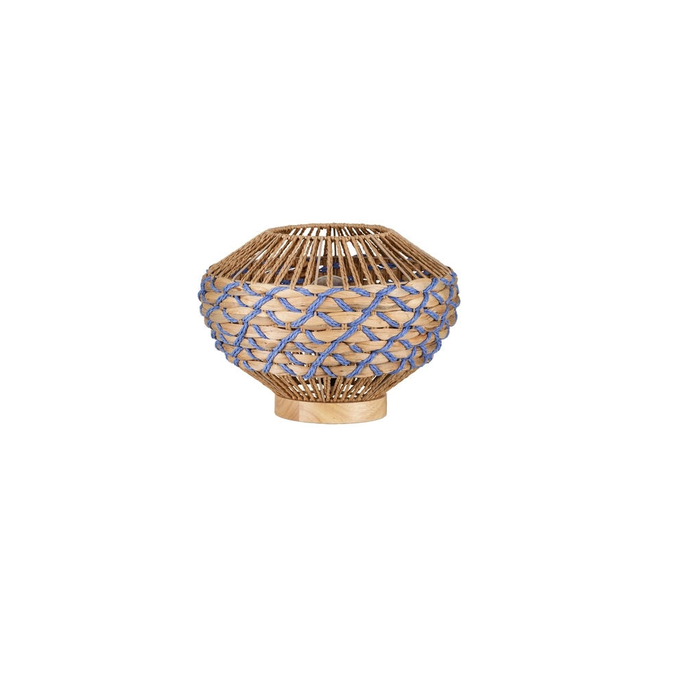 Table lamp Mapi Ø 31cm blue with brown Lyora 5212017477514