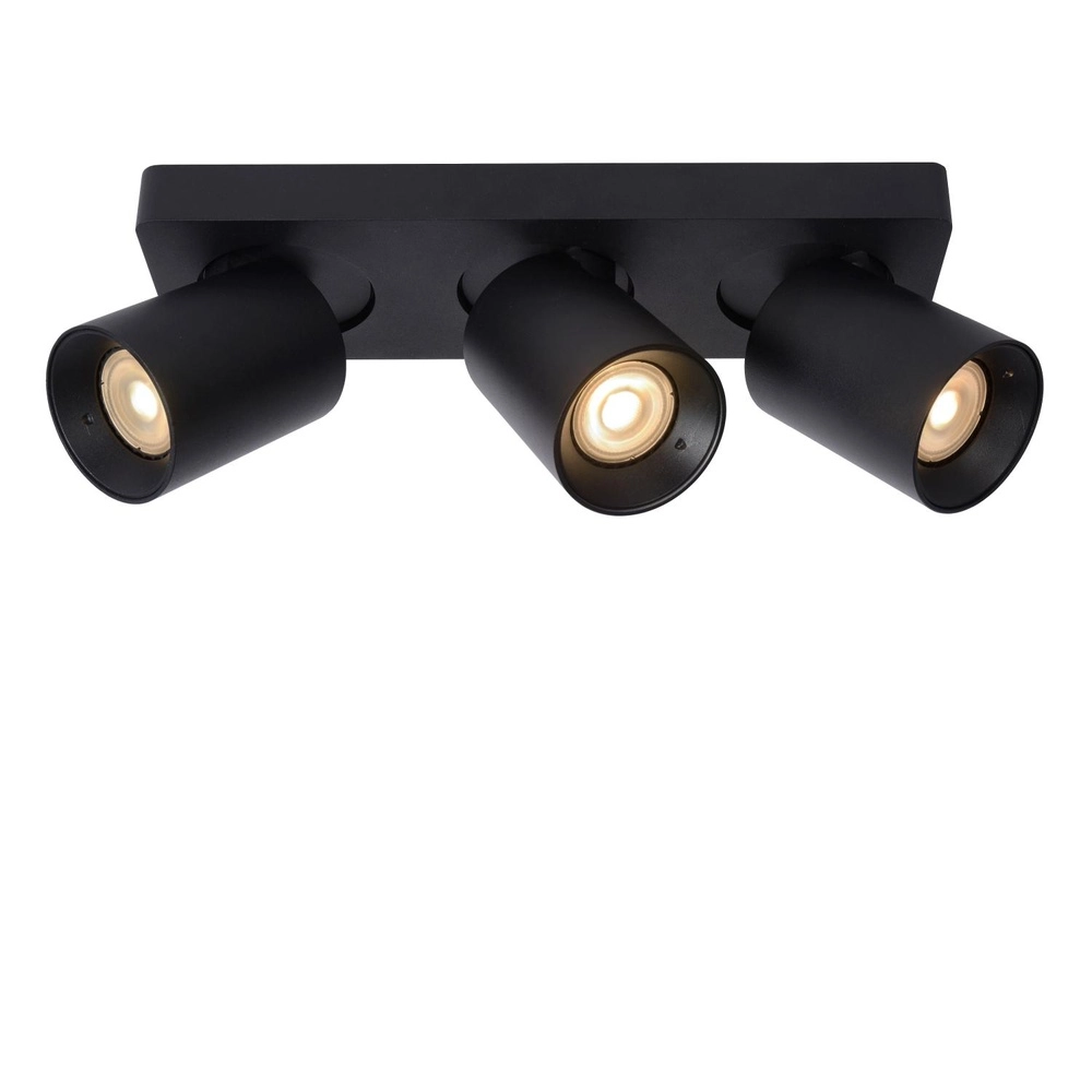 Ceiling spotlight Nigel 3-light black Lucide 5411212092571