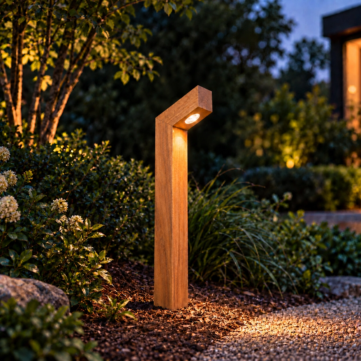 Wooden path lighting Punto Cumara - 80cm - 2700K