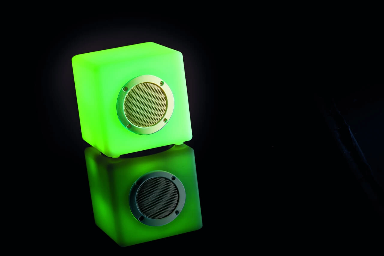 Table lamp Cube 15 RGB with speaker GardenLights 5907800857511