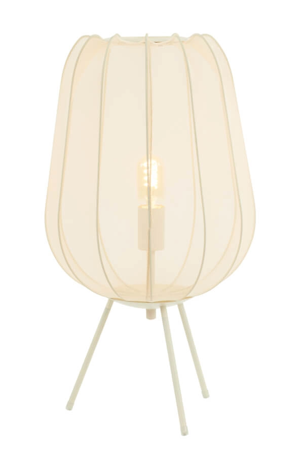 Japandi table lamp Plumeria cream Ø 34cm