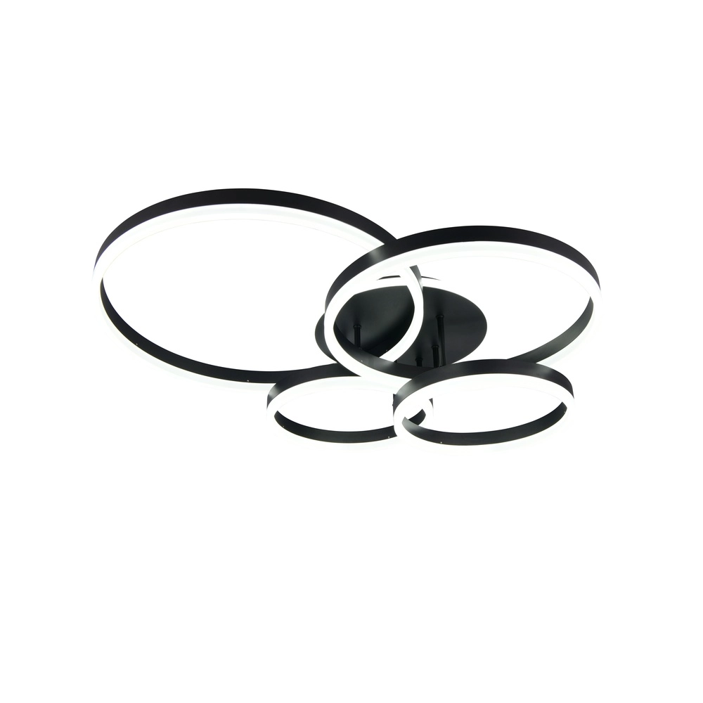 Ceiling lamp Drake black modern Trio 4017807657807