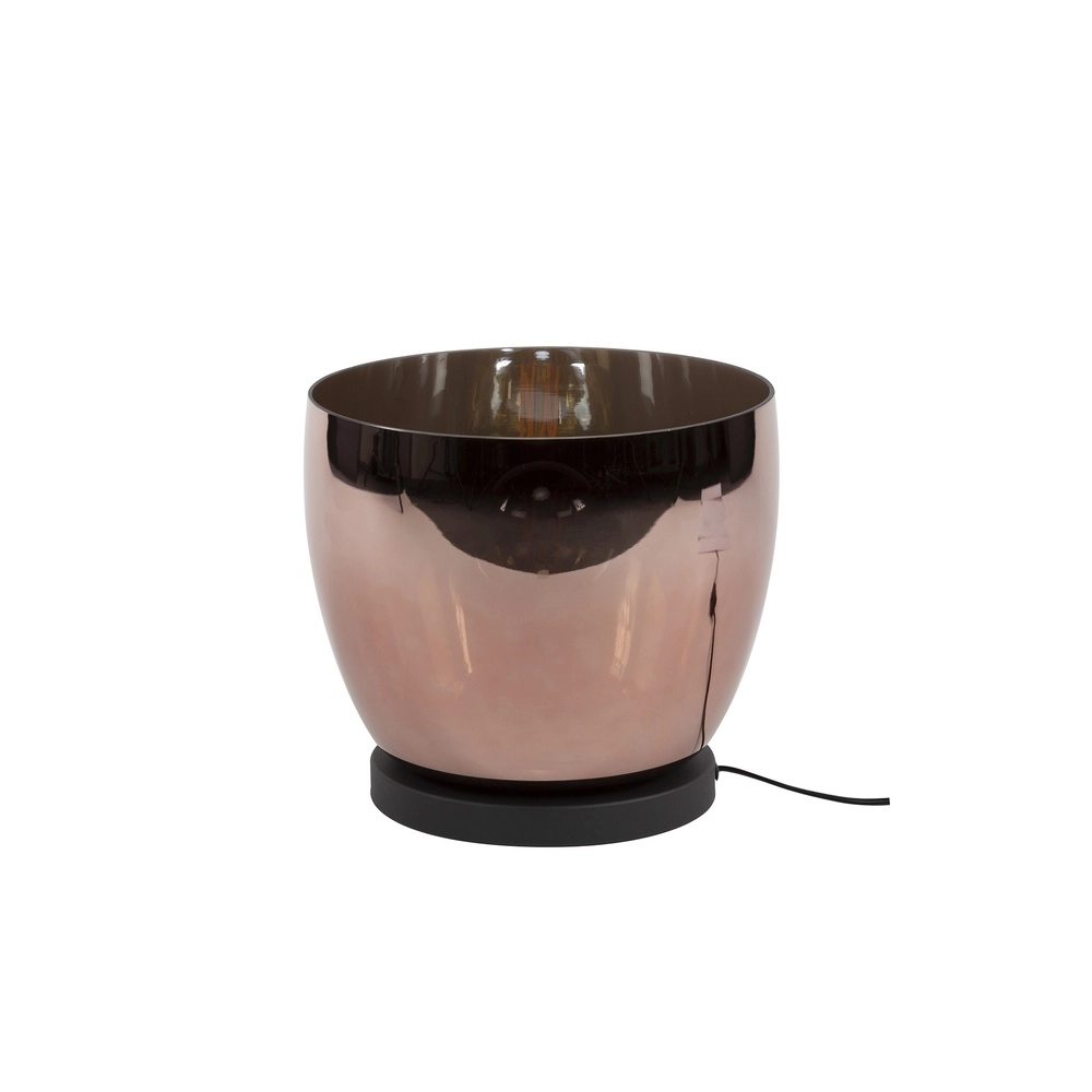 Floor lamp copper glass UP Ø 29cm - 27cm high Lyora 8716803512603