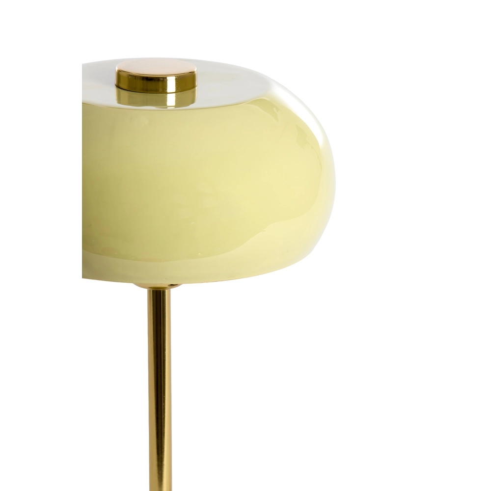 Table lamp Surin Ø 23cm - gloss light green with gold Light & Living 8717807743468