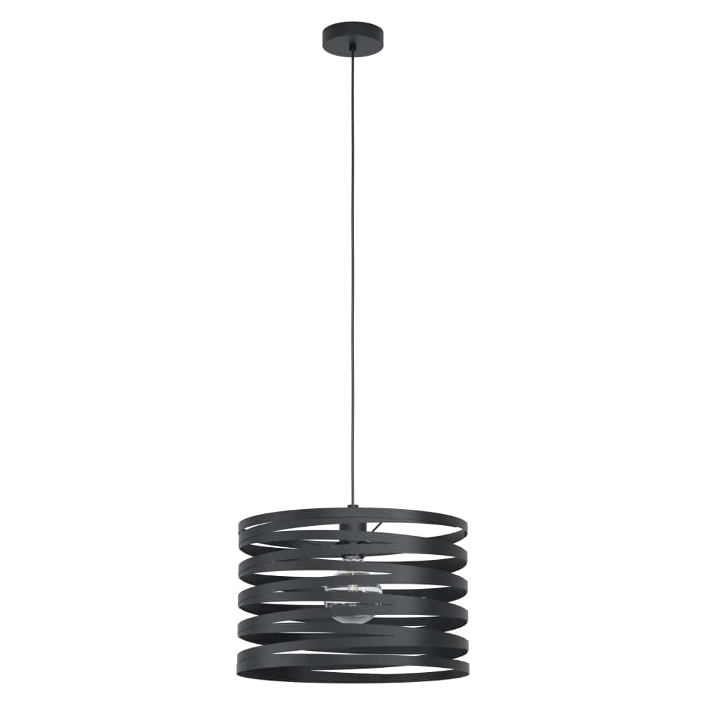 Black pendant lamp Cremella Ø 37cm Eglo 9002759993450