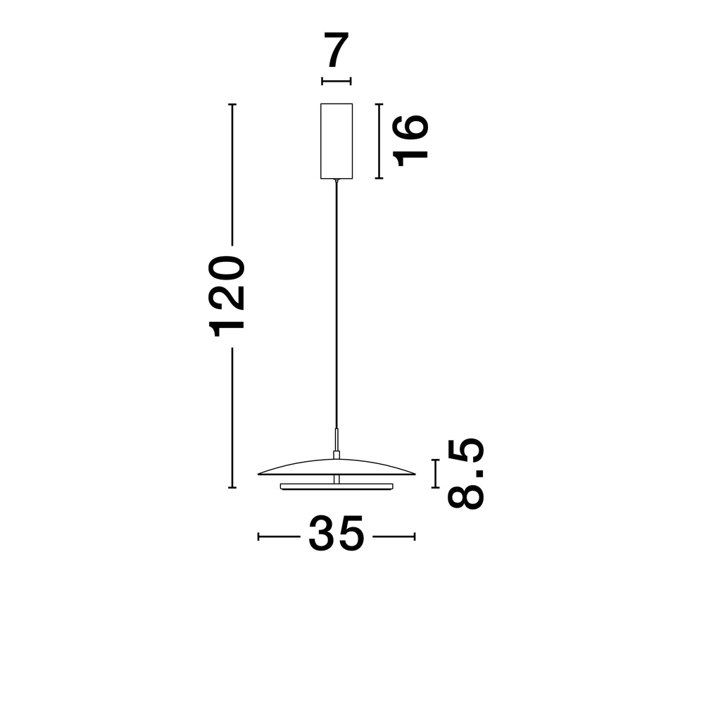 Design pendant lamp Olos white Ø 35cm Lyora 5212017456991