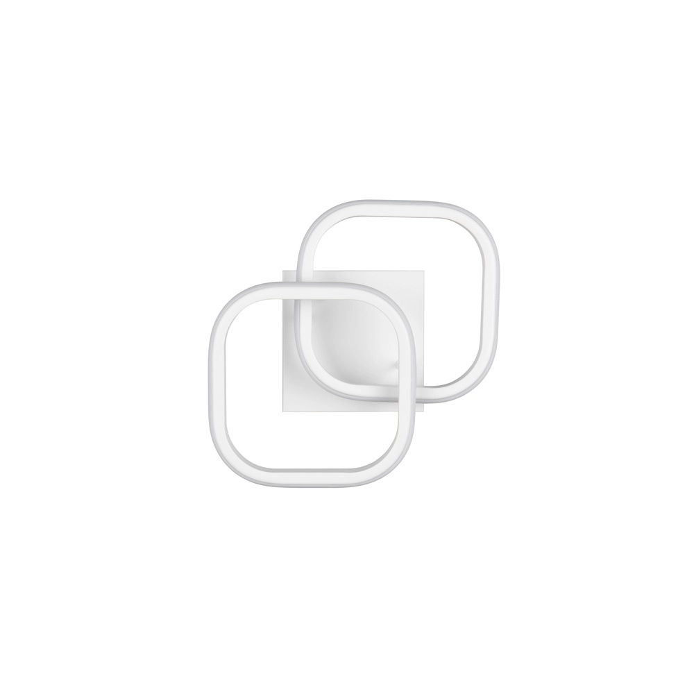 White ceiling lamp Kasia Square design Trio 4017807653854