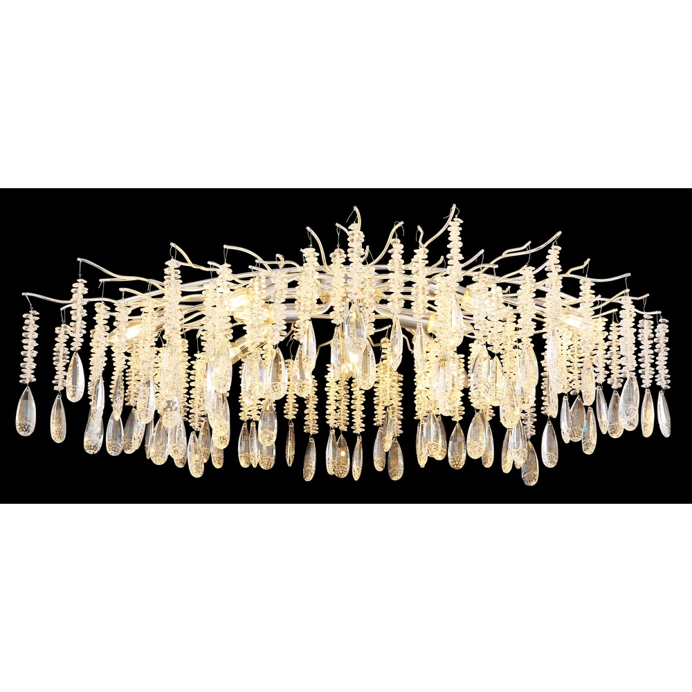 Ceiling lamp Kinga silver grey 100cm Globo 9007371578986