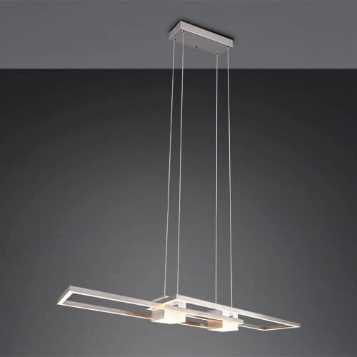 Led pendant light office Albany Stainless steel Trio 4017807610321