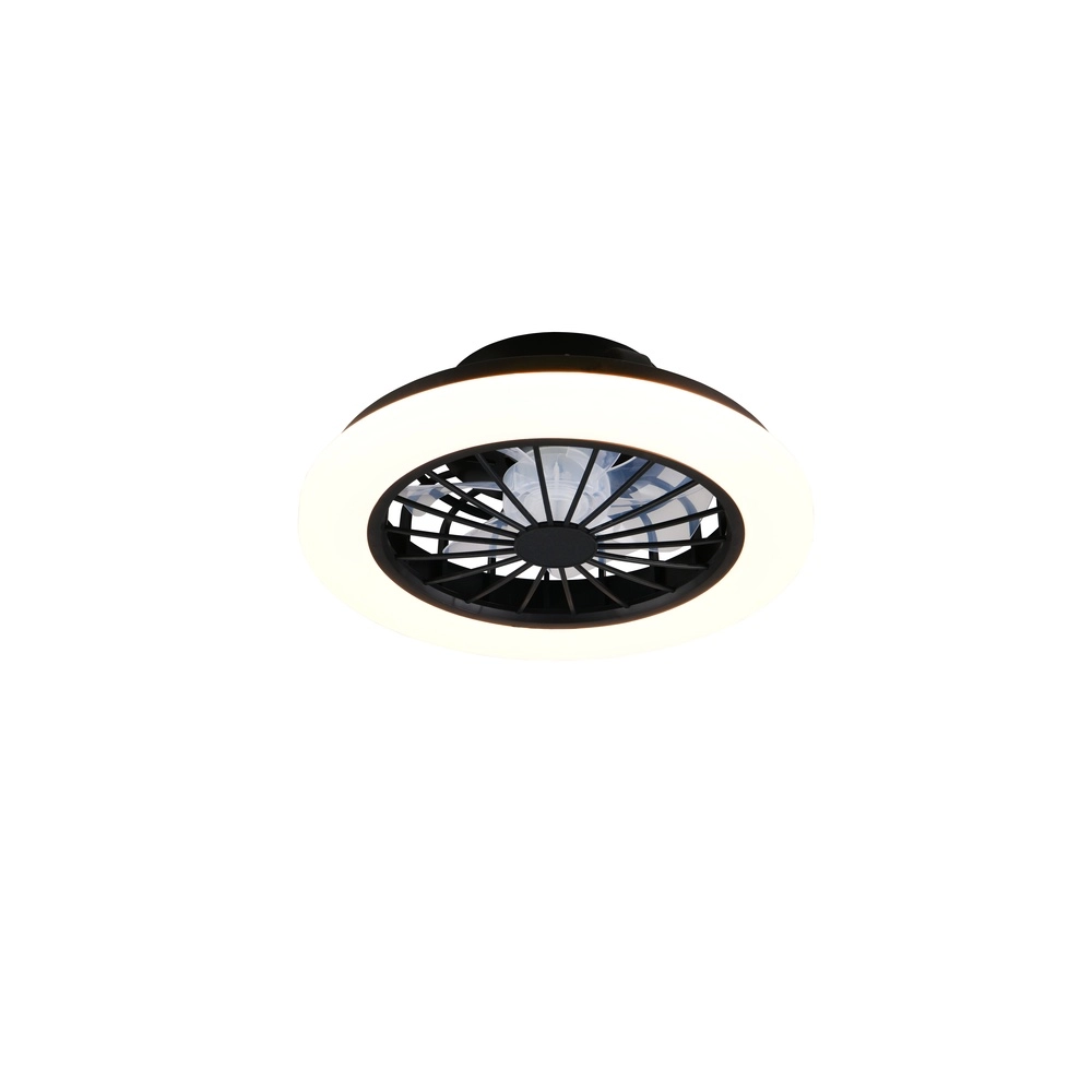 Ceiling fan Rotsund black Ø 38cm Trio 4017807693164