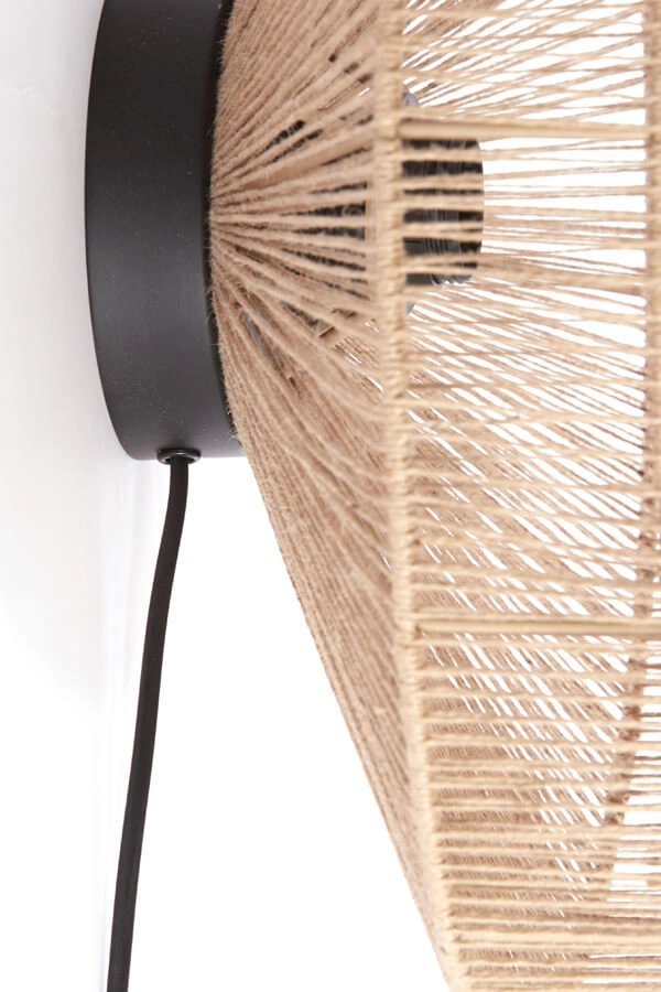 Rattan wall lamp Lyra Ø 43cm Light & Living 8717807681197