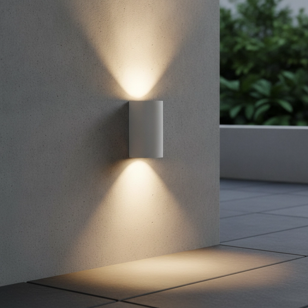 Round spotlight Nero White up and down